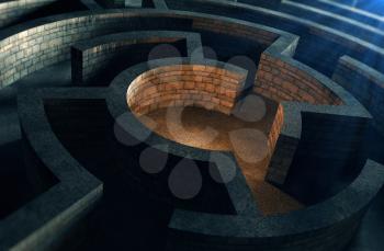 Ancient mystic labyrinth