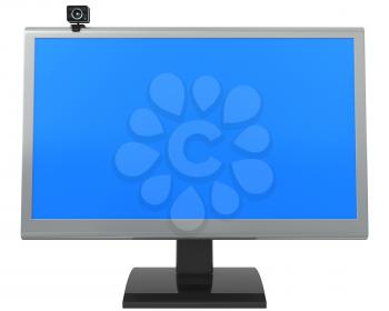 LCD monitor and web camera