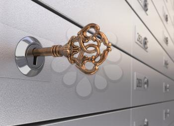 Key in the safe deposit box