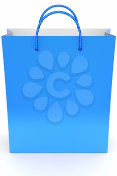 Blue shopping bag