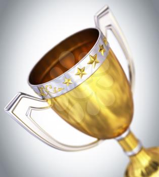 Golden trophy