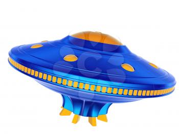 UFO. Cartoon style