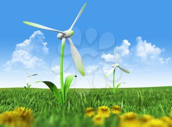 Green renewable energy concept
