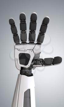 Robot android hand.3D illustration