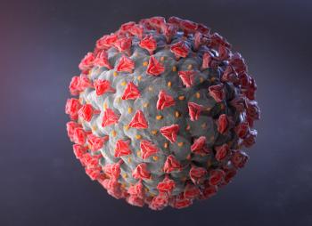 Illustration of Coronavirus. A pathogen that attacks respiratory tract. 3D render