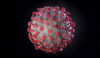 Illustration of Coronavirus. Clipping path included. 3D illustration