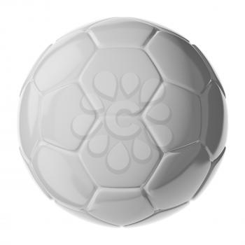 3d soccer ball isolated on white