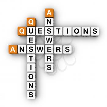 Question and Answers (3D crossword orange series)