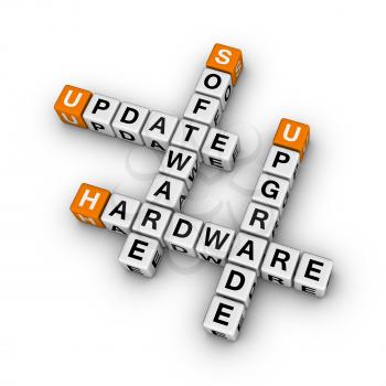 upgrade hardware and update software  (3D crossword orange series)