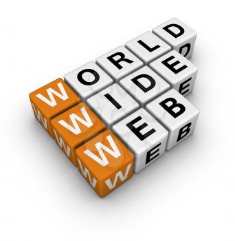 word wide web  (3D crossword orange series)