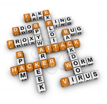 hacker attack  (3D crossword orange series)