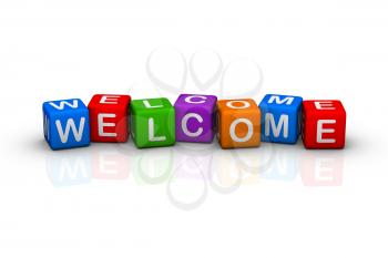 welcome (colorful buzzword cubes series)