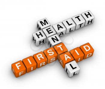 mental health first aid 3d crossword