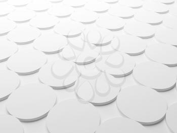 Abstract white background texture with round elements pattern