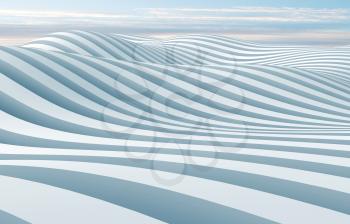 Abstract 3d wave stripes surface background