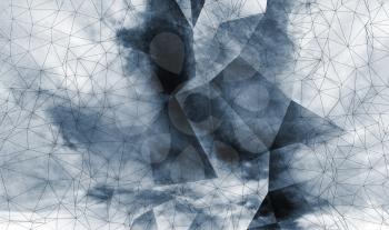 Abstract dark digital 3d polygonal surface background texture