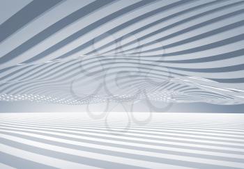 Abstract architecture 3d wave stripes background