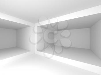 Abstract 3d interior background with rectangle frames and soft shadows