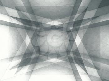 Abstract gray 3d background with geometric pattern and paper texture