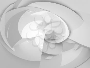 Abstract white digital 3d round chaotic polygonal surface background texture