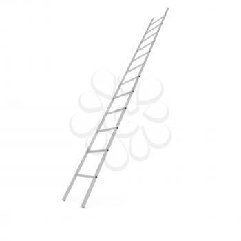 Metal ladder isolated on white background, 3d illustration