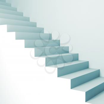 Abstract architecture background, 3d stairs on the wall