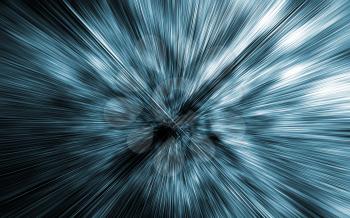 Abstract digital background with fast motion blur, 3d illustration