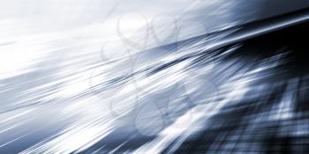 Abstract blue monochrome digital blurred background, 3d illustration