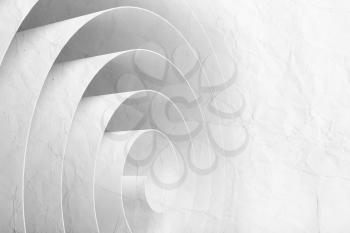 3d spiral made of paper tape with material texture, abstract digital illustration, background pattern