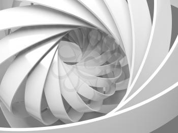 Abstract digital background with round 3d spiral structure