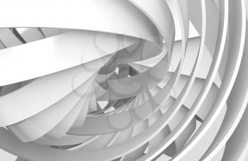 Abstract digital background with 3d spiral structures