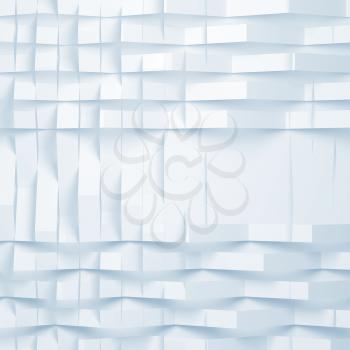 Abstract square digital background, geometric pattern, double exposure, 3d illustration