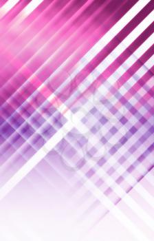 Abstract purple vertical digital background, geometric pattern with intersected stripes useful as a mobile gadgets wallpaper image. 3d render illustration