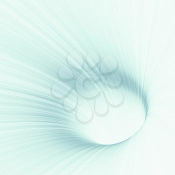 Light blue tunnel with pattern of glowing lines. Abstract digital background. 3d render illustration
