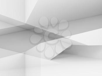 Abstract white background pattern, digital graphic illustration with double exposure effect. 3d rendering