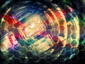 Colorful abstract creativity concept 3d background illustration