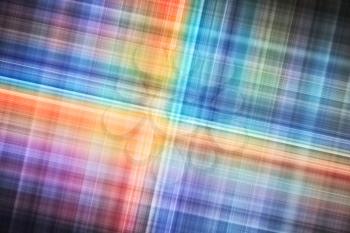 Abstract digital background with colorful blurred stripes intersections, wallpaper pattern