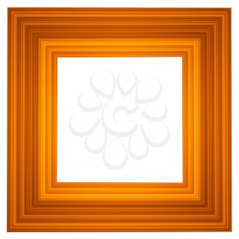 Wooden picture frame isolated abstract illustration