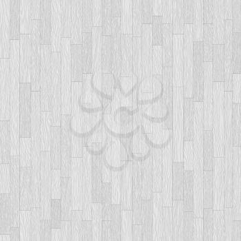 White wooden parquet seamless texture - colorless abstract white wood seamles background for various design artworks, illustrations and graphic, 3d illustration.