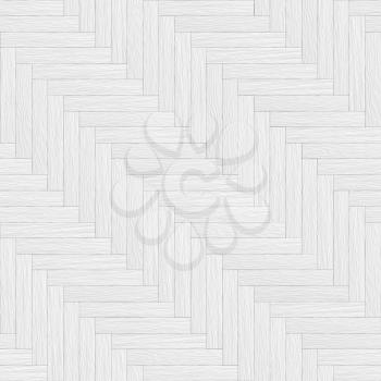 White wooden parquet seamless texture - colorless abstract white wood seamless background for various design artworks, illustrations and graphic, 3d illustration.