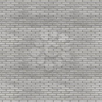 Gray brick wall seamless texture - abstract industrial grunge seamless background of dark scratched gray brick wall for various design artworks, banners and graphic, 3d illustration