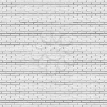 White brick wall seamless texture - abstract industrial seamless background of white painted brick wall for various design artworks, banners and graphic, 3d illustration
