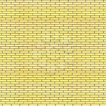 Yellow bricks wall seamless texture - abstract industrial seamless background of old yellow aged grunge brick wall for various design artworks, banners and graphic, 3d illustration