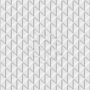 Abstract white geometric seamless texture background with light and shadows. 3D illustration can be used in design and website background