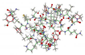 Beta-endorphin 3D molecular structure