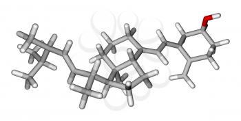 Vitamin D2 (Ergocalciferol) 3D molecular model