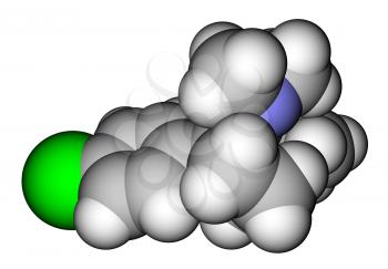 Sibutramine (oral anorexant, obesity treatment) molecular structure