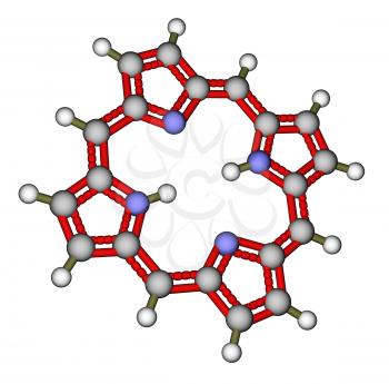 Porphin 3D molecular structure