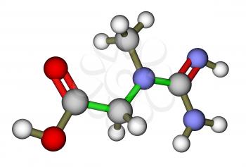 Creatine 3D molecular structure