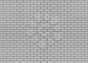 Gray Brick Wall. Seamless Tileable Texture.
